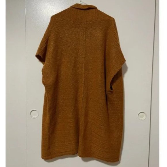 Universal Thread - Open Front Longline Blanket Cardigan - OS (Mustard Yellow) - Picture 14 of 16